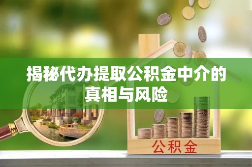 文山揭秘代办提取公积金中介的真相与风险