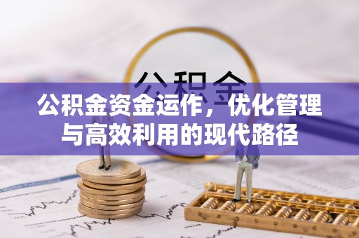文山公积金资金运作，优化管理与高效利用的现代路径