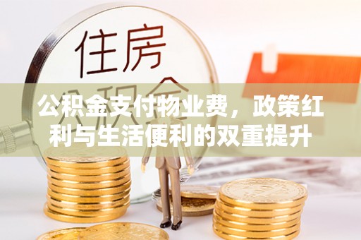 文山公积金支付物业费，政策红利与生活便利的双重提升
