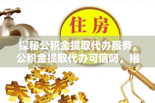 文山探秘公积金提取代办服务，公积金提取代办可信吗，揭秘真相与选择指南
