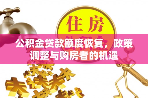 文山公积金贷款额度恢复，政策调整与购房者的机遇