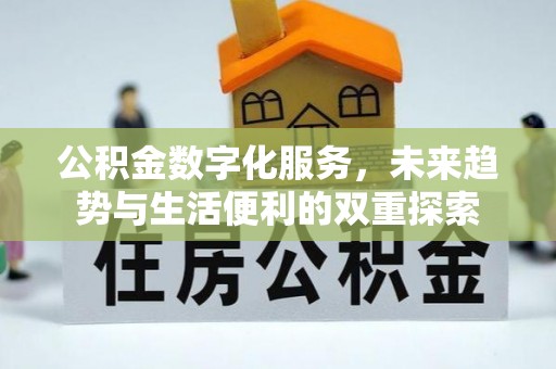 文山公积金数字化服务，未来趋势与生活便利的双重探索