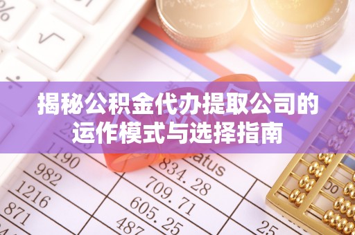 文山揭秘公积金代办提取公司的运作模式与选择指南