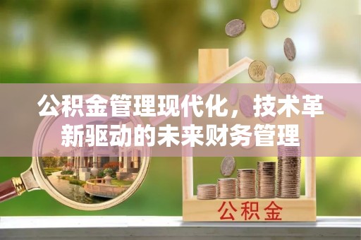 文山公积金管理现代化，技术革新驱动的未来财务管理