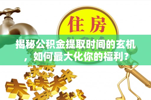 文山揭秘公积金提取时间的玄机，如何最大化你的福利？